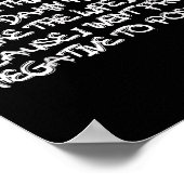 Old School Rap Hip Hop Merch Juicy Positief Quote Poster (Hoek)