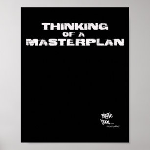 Old School Rap Hip Hop Merch Masterplan Quote jare Poster