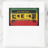 Old School Reggae Cassette Rechthoekige Sticker (Tas)