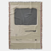 Old School Retro PC Computer Deken (Voorkant Verticaal)