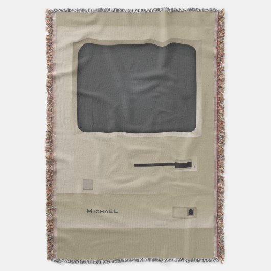 Old School Retro PC Computer Deken (Voorkant Verticaal)