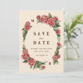 Old School Roos Tattoo Kunst Kaart (Staand voorkant)