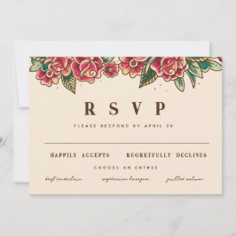 Old School Roos Tattoo Kunst Kaart