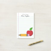 "Old School Rules" gepersonaliseerde post-it notit Post-it® Notes (Op bureau)