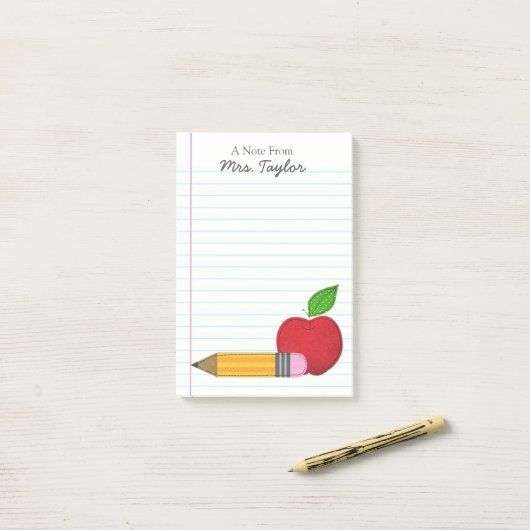 "Old School Rules" gepersonaliseerde post-it notit Post-it® Notes (Op bureau)