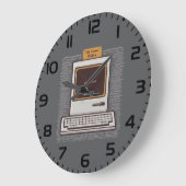 Old School Rules Retro Computer Game Over Grote Klok (Hoek)