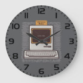 Old School Rules Retro Computer Game Over Grote Klok (Voorkant)