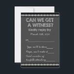Old School Rustic Chalkboard Country Wedding RSVP Kaartje<br><div class="desc">Leuke zwart-wit old school schoolbord krijtbord land bruiloft RSVP sjabloon. Deze zwart-wit krijtbord bruiloft RSVP zal een vleugje ouderwetse heelheid toevoegen!</div>