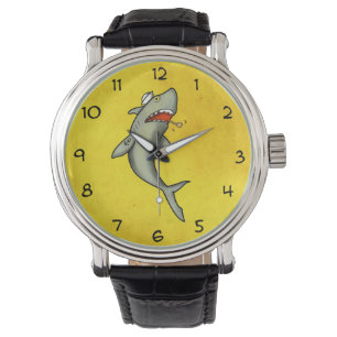 Old School Sailor Shark Horloge