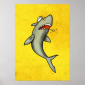 Old School Sailor Shark Poster (Voorkant)