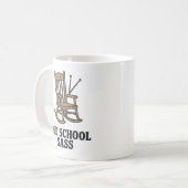 Old School Sass | Sassy Grandparent Humor   Koffiemok (Voorkant links)