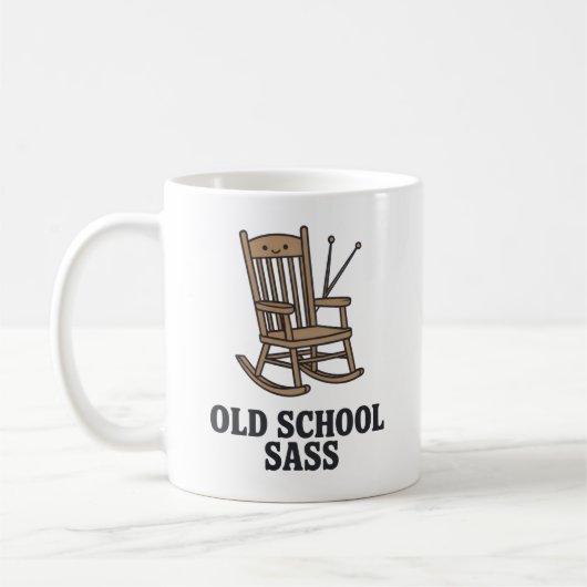 Old School Sass | Sassy Grandparent Humor Koffiemok (Links)