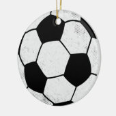 Old School Soccer Pitch Aesthetic Graphic Style Keramisch Ornament (Links)