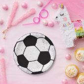 Old School Soccer Pitch Aesthetic Graphic Style Papieren Bordje (Feest)