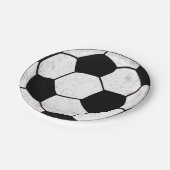 Old School Soccer Pitch Aesthetic Graphic Style Papieren Bordje (Gekanteld)