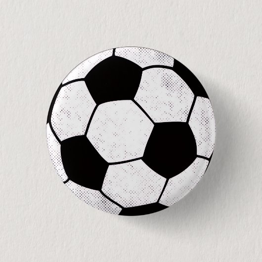 Old School Soccer Pitch Aesthetic Graphic Style Ronde Button 3,2 Cm (Voorkant)