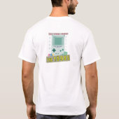 Old School Speler 90s Retro Gaming Design T-shirt (Achterkant)