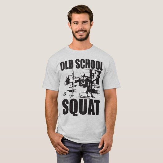 Old School Squat T-shirt (Voorkant volledig)
