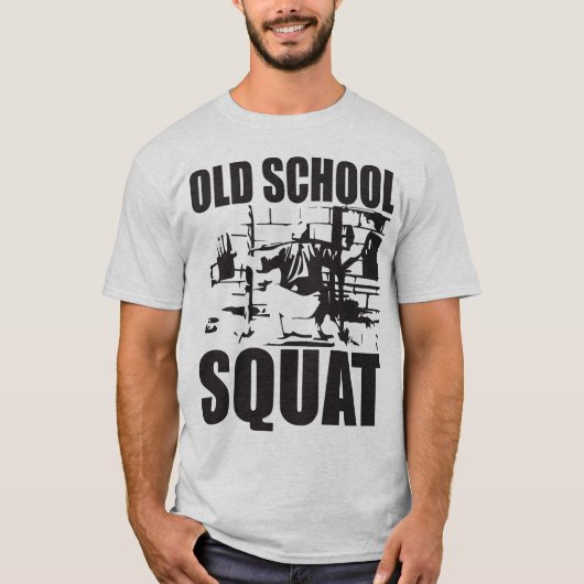 Old School Squat T-shirt (Voorkant)