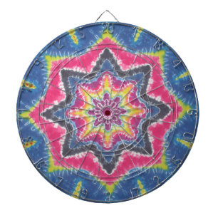 Old School Star Tie Dye Dartbord