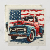 Old-school Stars Journey:  glorie Feestdagenkaart (Voorkant / Achterkant)