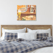 Old school stroh's bier canvas kunst (Insitu (Slaapkamer))