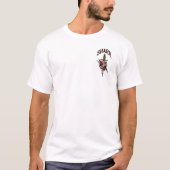 Old School Tattoo Dagger Piercing Heart Illustrati T-shirt (Voorkant)
