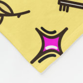 Old School Tattoo Love Pattern Fleece Deken (Hoek)