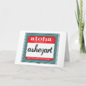 Old School Tattoo Mother's Day Card Kaart (Achterkant)