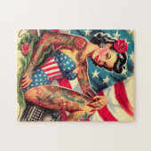 Old School Tattoo Pin Up Legpuzzel (Horizontaal)