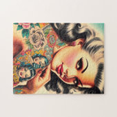 Old School Tattoo Pin-up Legpuzzel (Horizontaal)