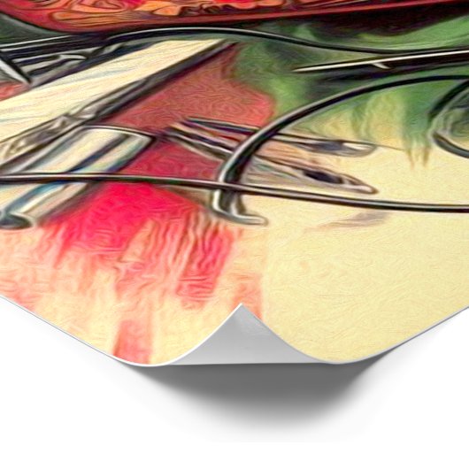  Old School Tattoo Pin Up Poster (Hoek)