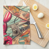 Old School Tattoo Pin-up Theedoek (Quarter Fold)