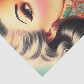 Old School Tattoo Pin-up Tissuepapier (Detail)