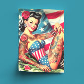  Old School Tattoo Pin Up Tissuepapier