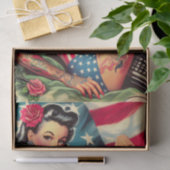  Old School Tattoo Pin Up Tissuepapier (Geschenk)