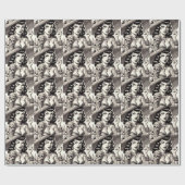Old School Tattoo Pinup Cadeaupapier (Vlak)
