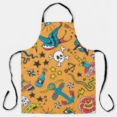 Old School Tattoo: Schattige naadloos Schort (Voorkant)