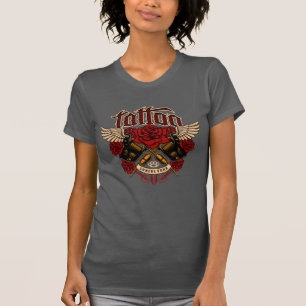 Old School Tattoo Subcultuur Rozen Vuisten T-shirt