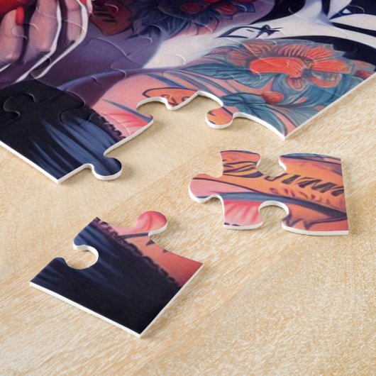 Old School Tattooed Pin-ups Legpuzzel (Zijkant)