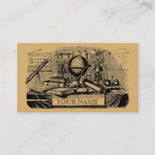 "Old School" Teacher Sjabloon Visitekaartje