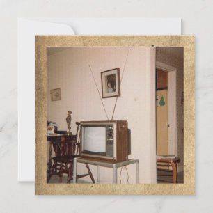 "Old School Television" Flat Note Kaart