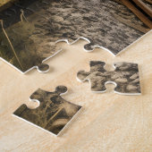 old-school trein legpuzzel (Zijkant)