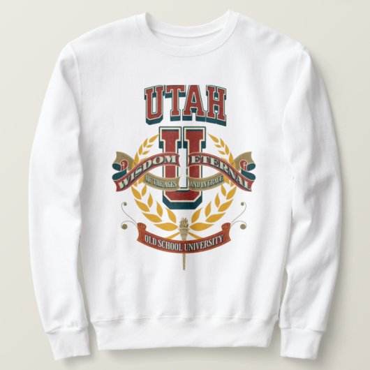 Old school University of Utah  Trui (Design voorkant)