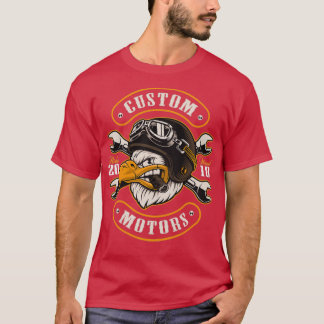 Old School Vintage Hot Rod Custom Motors Eagle T-shirt