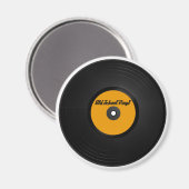 Old School Vinyl koelkast magneet (Voorkant / Achterkant)