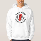 Old School Warning Humor Hoodie (Voorkant)