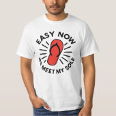 Old School Warning Humor T-shirt (Voorkant)