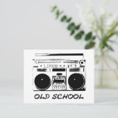 Old School-zazzle Briefkaart (Staand voorkant)