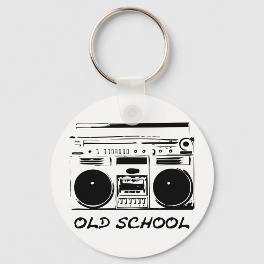 Old School-zazzle Sleutelhanger (Voorkant)